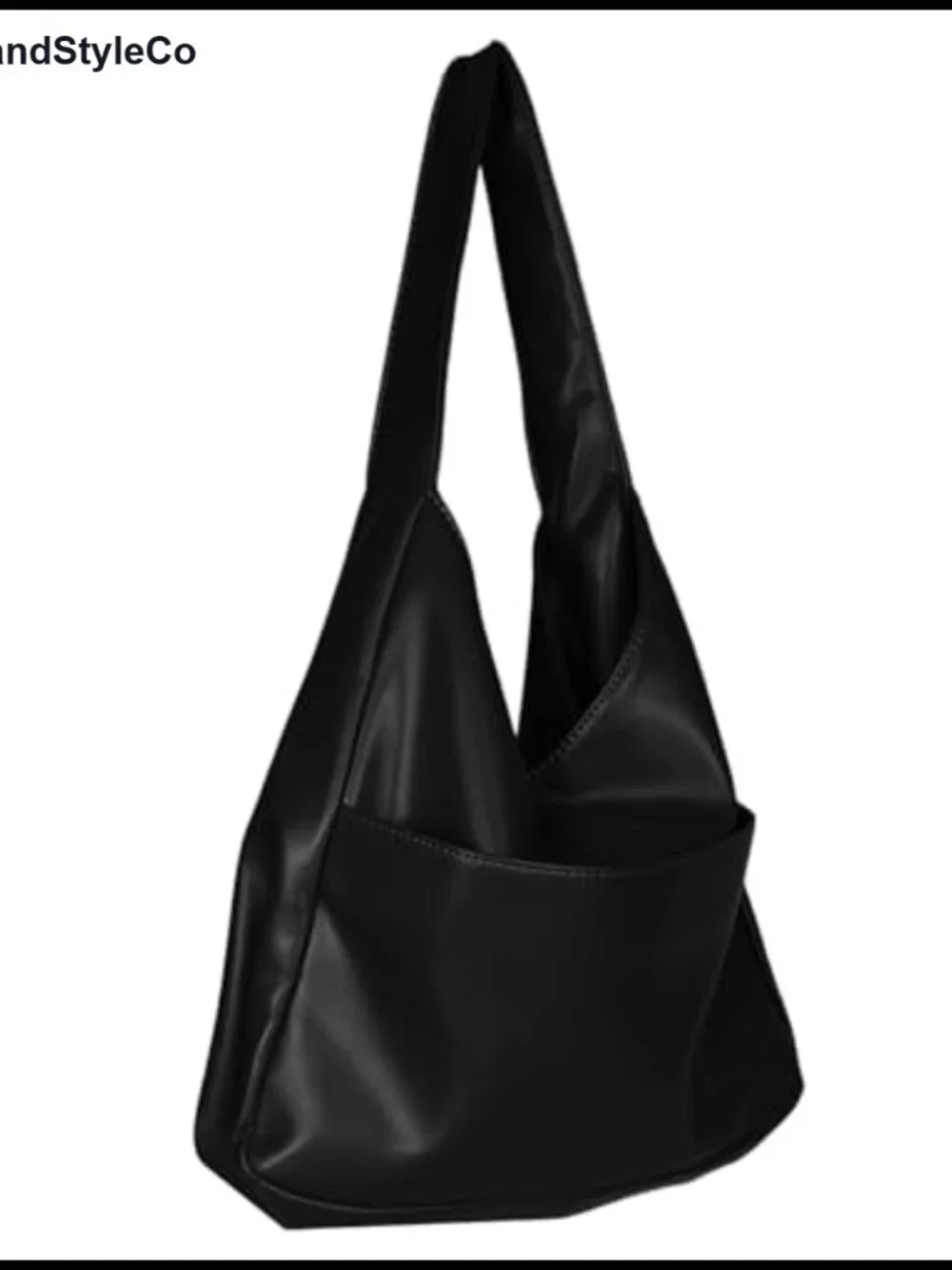 Soft Vegan Leather Hobo Shoulder Bag Slouchy Tote for Women Commute